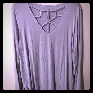American Eagle cage front long sleeve